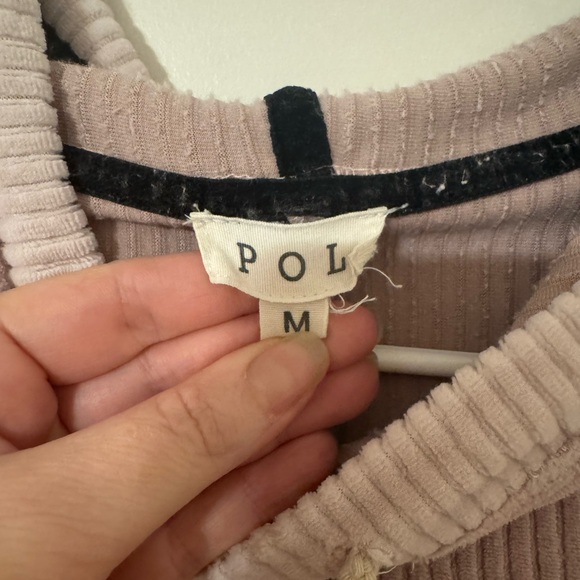 POL Mauve/Pink Hooded Sweatshirt size medium - Picture 4 of 5